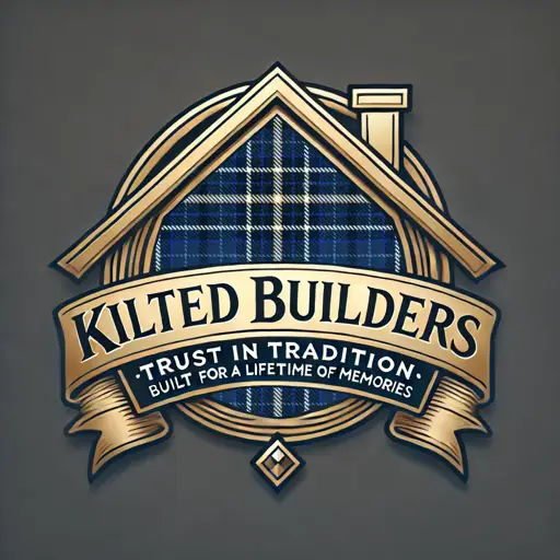 Kilted Builders® logo, a trusted New Hampshire builder specializing in custom decks and home construction.